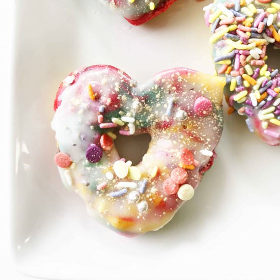 Skinny Rainbow Unicorn Donuts