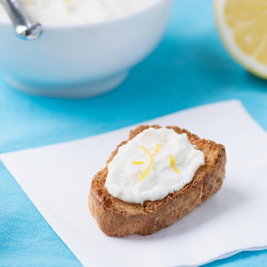 Honey Lemon Whipped Ricotta