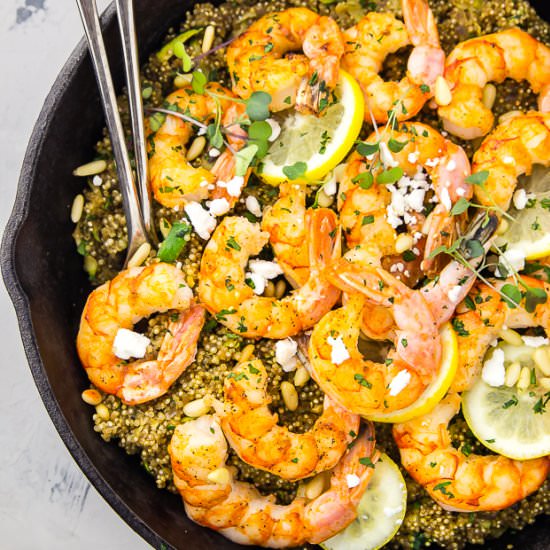 Lemon Butter Shrimp & Quinoa