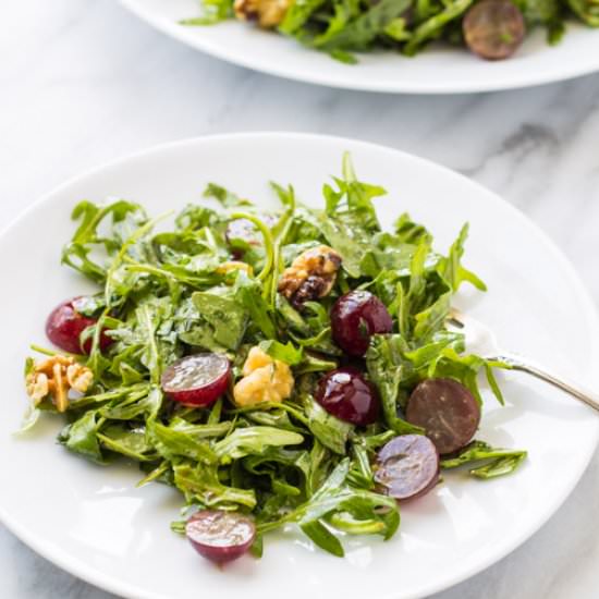 Low Fodmap Grape Arugula Salad