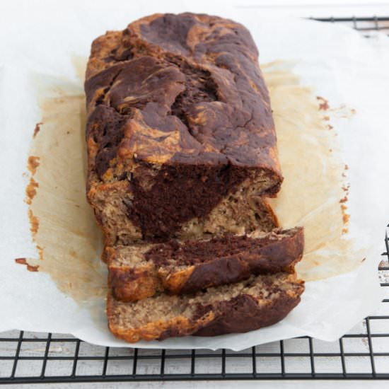 Marbled Banana Bread (Vegan)