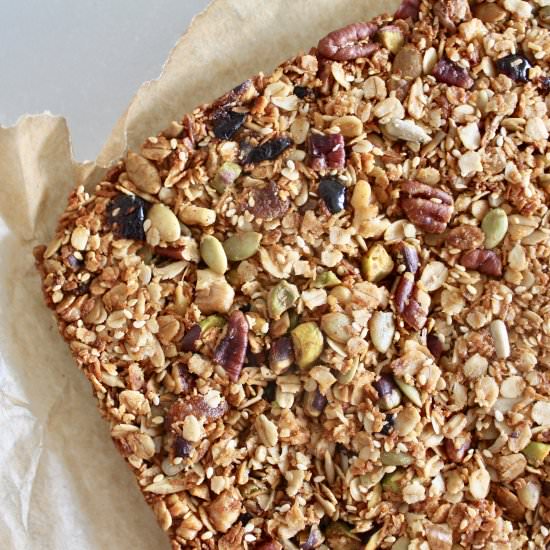 Crunchy Fruit & Nut Granola Bars