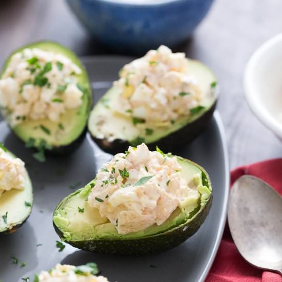 Deviled Egg Avocados