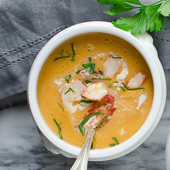 Creamy Lobster Bisque From Scratch