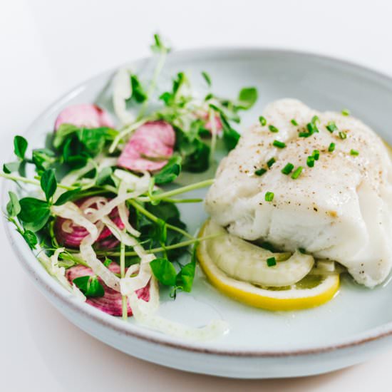 Lemon Fennel Cod in Parchment