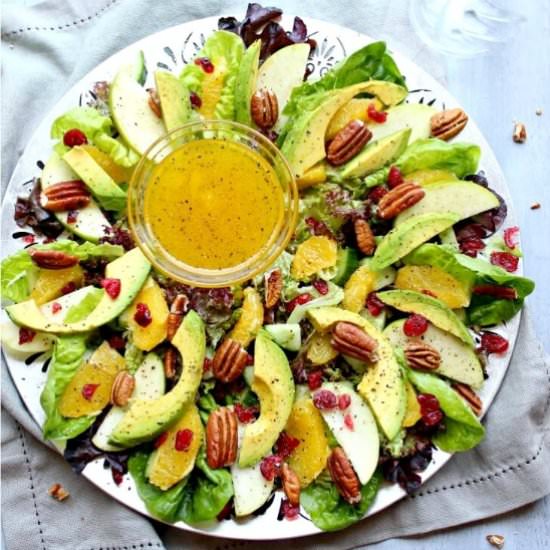 Pecan Cranberry & Avocado Salad