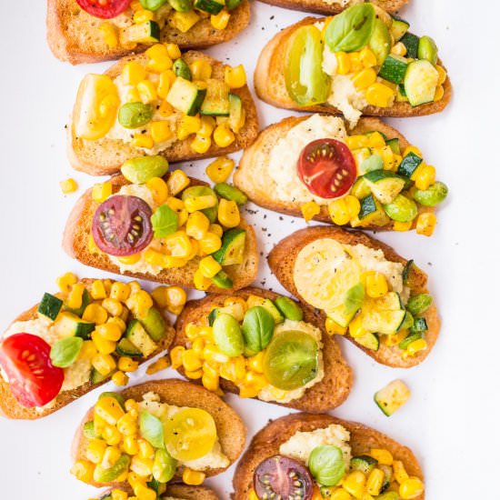Crostini with Macadamia Ricotta