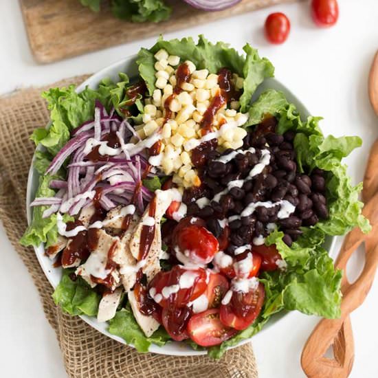 Clean Eating BBQ Chicken Salad