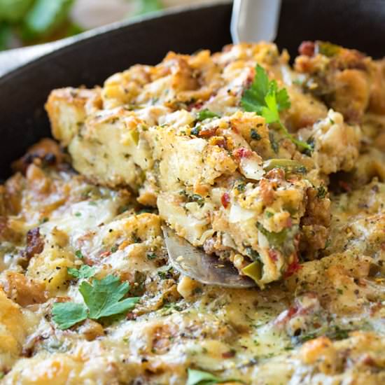 Deep Dish Breakfast Stuffing
