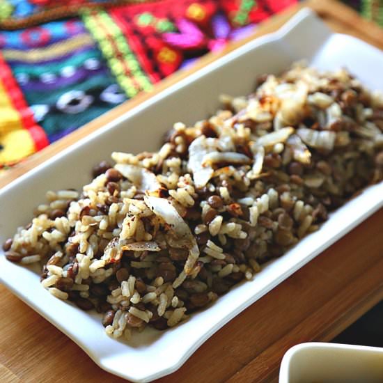 Rice and Lentils Pilaf (Mujaddara)