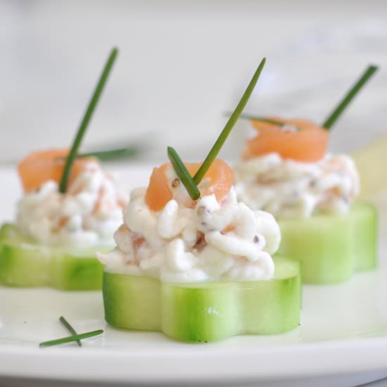 Smoked Salmon Mousse Bites