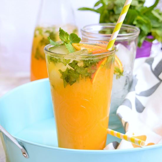 Alcohol Free Orange Mojito