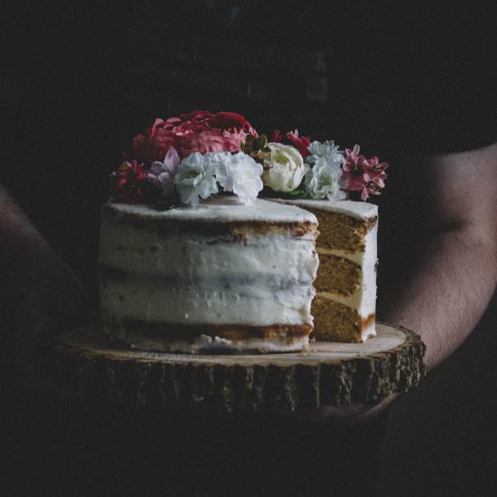 Orange Brandy Spelt Flour Cake