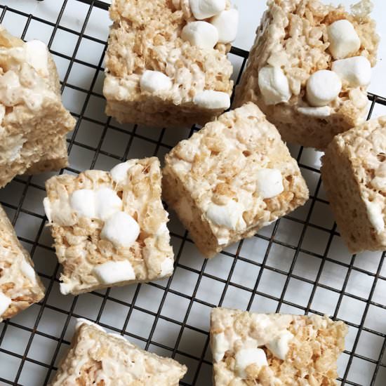 Brown Butter Rice Krispie Treats
