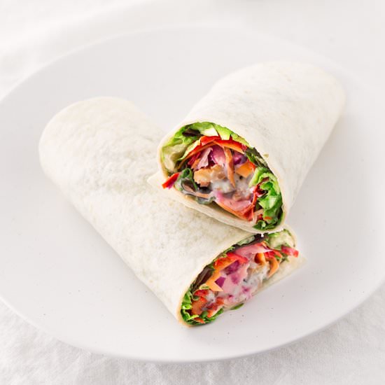 Marinated Tempeh Wraps