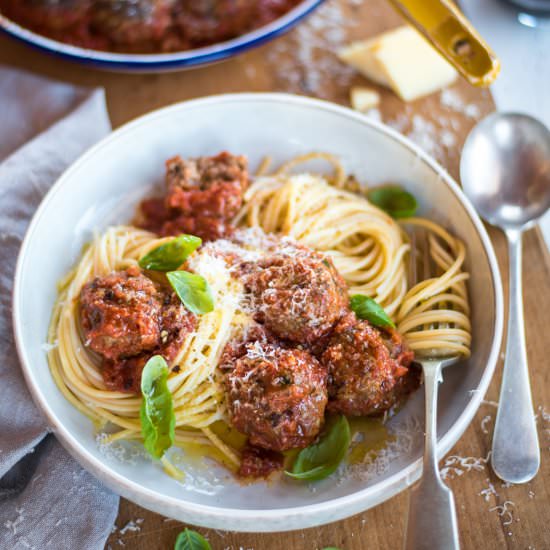 Italian Meatballs & Spaghetti