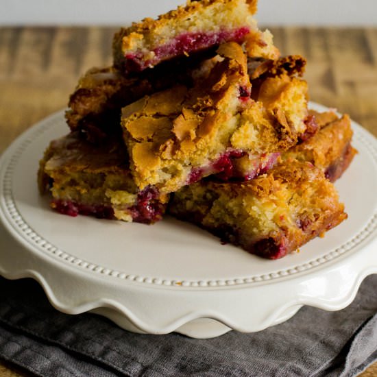 Raspberry Blondies