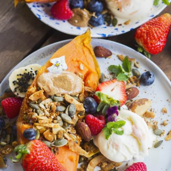 Sweet Potato Breakfast Boats