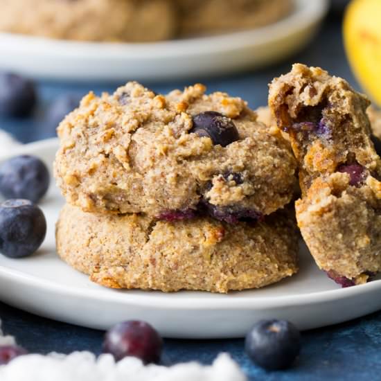 Banana Blueberry Breakfast Cookies