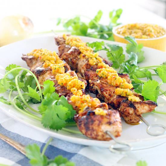 Grilled Chicken Skewers