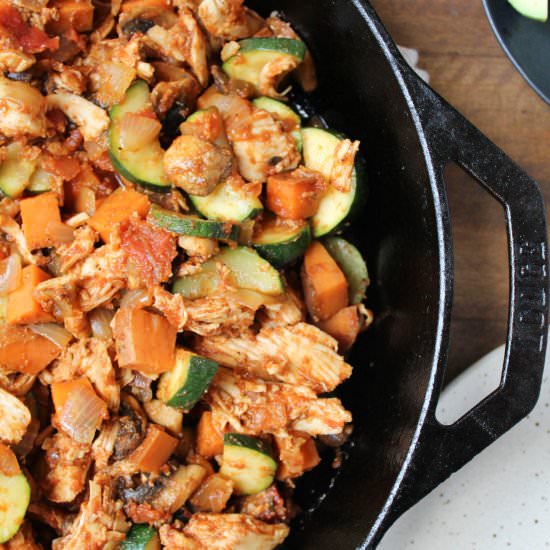 Easy Paleo Salsa Chicken Skillet