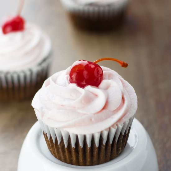 Chocolate Cherry Cupcakes
