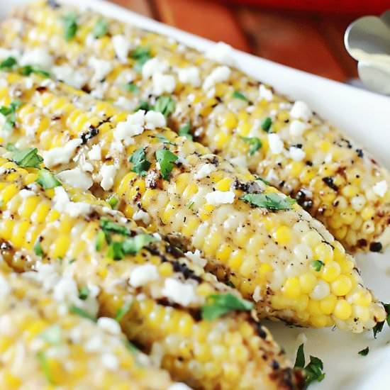 Grilled Mexican Street Corn