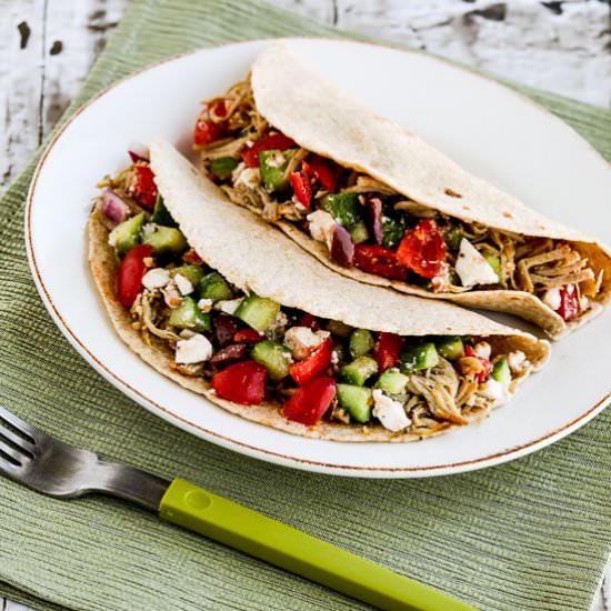 Instant Pot Greek Pork Tacos