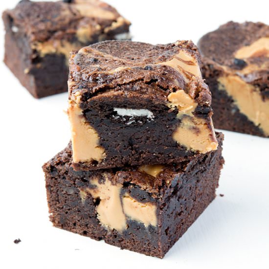 Peanut Butter Oreo Brownies