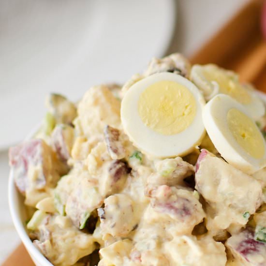 Roasted Garlic Red Skin Potato Salad