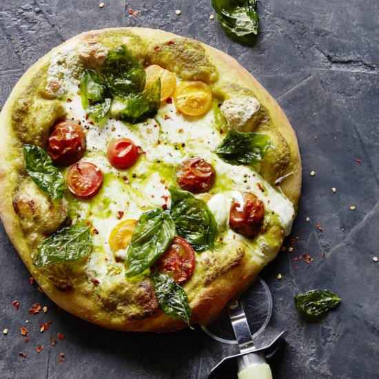 Pesto Caprese Pizza