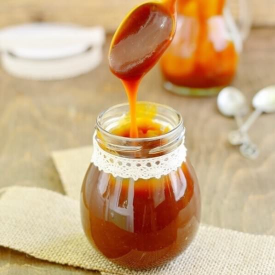 Salted caramel sauce