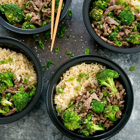 Korean Beef Bowls Meal Prep