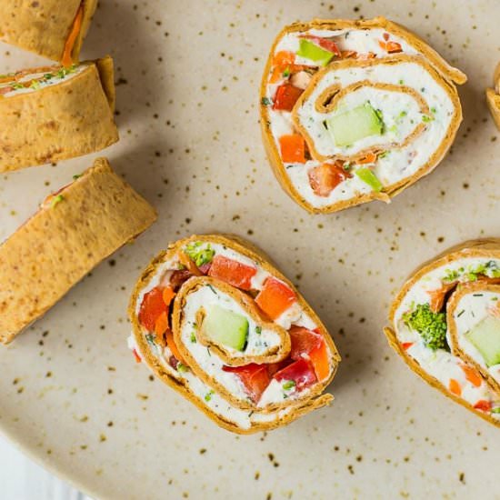 Vegetable Cream Cheese Roll Ups