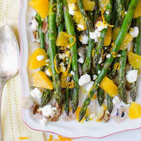 Oven Roasted Asparagus Oranges