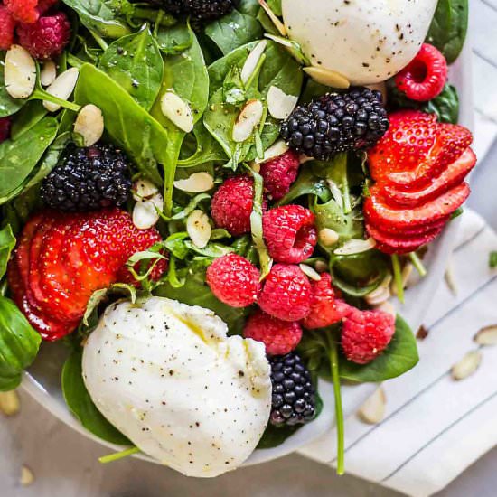 Summer Berry and Burrata Salad
