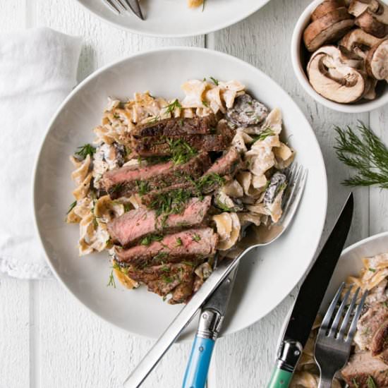 Beef Strip Loin Stroganoff