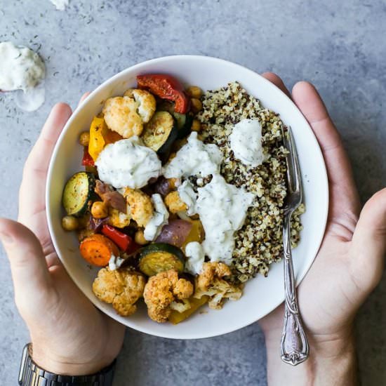 Roasted Vegetable Grain Bowl