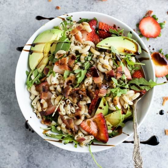 Easy Strawberry Avocado Pasta Salad