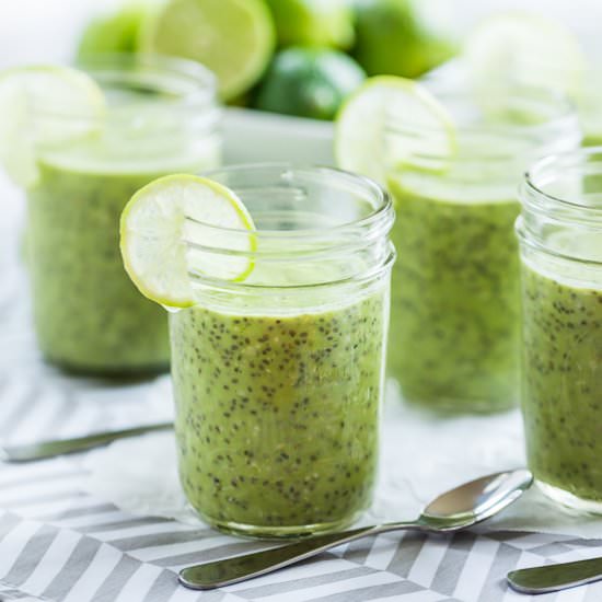 Creamy Coconut Lime Chia Pudding