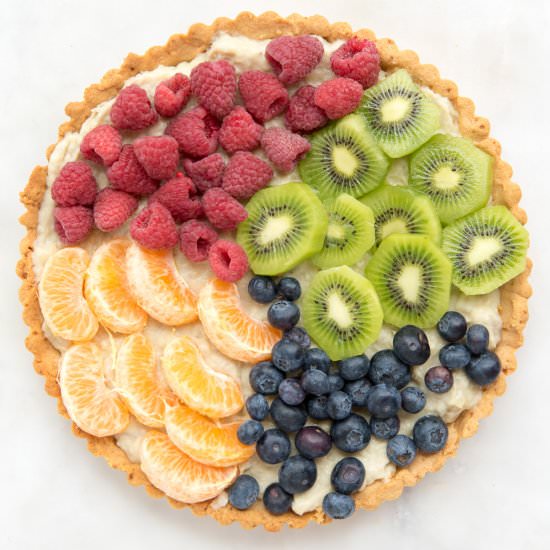 Fruit Tart with Banana Cream