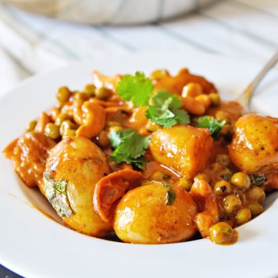 Curry and Coconut Potatoes