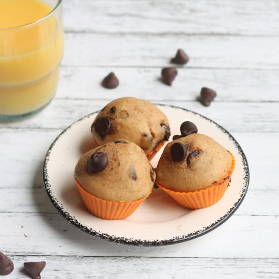 Mini Eggless Chocolate Muffin
