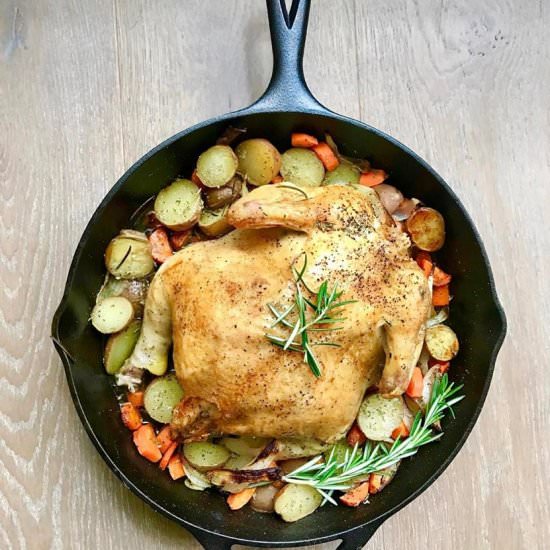 Roasted Rosemary Chicken & Potatoes