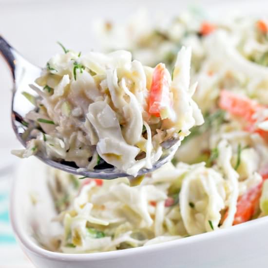 Horseradish Dill Coleslaw