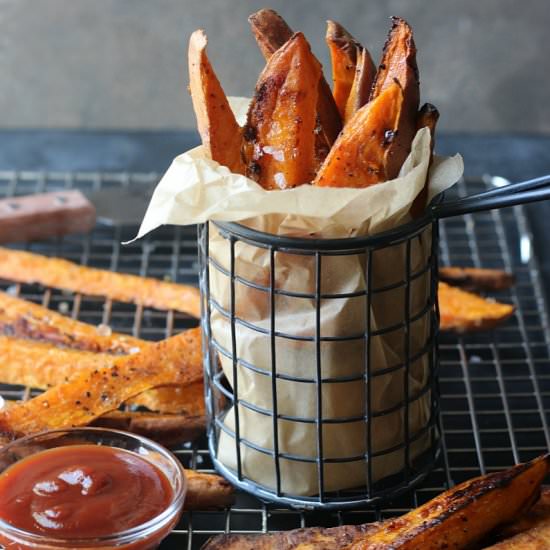 Sea Salt Sweet Potato Steak Fries