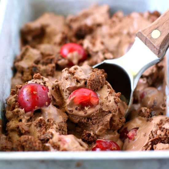 Vegan Black Forest Ice Cream