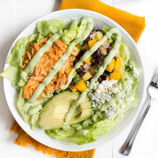 Buffalo Chicken Taco Bowls