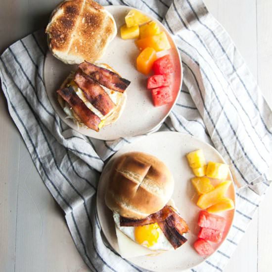5 Ingredient Breakfast Sandwiches