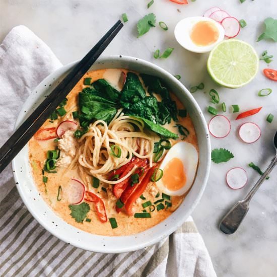 Thai Red Curry Noodle Soup